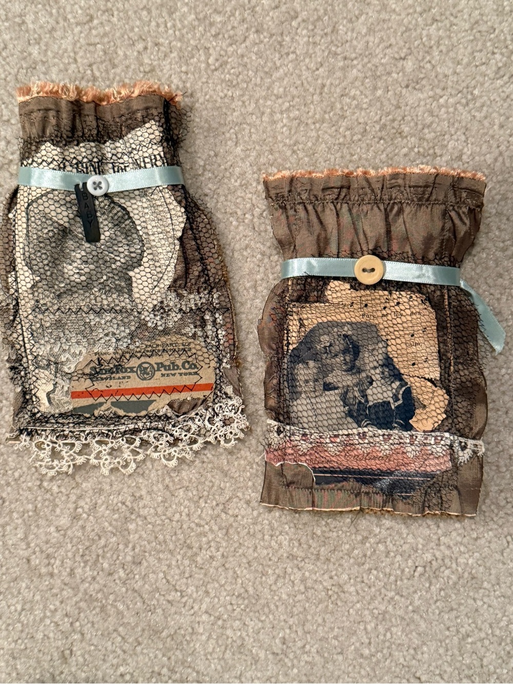 Handcrafted Vintage-Style Fabric Bags